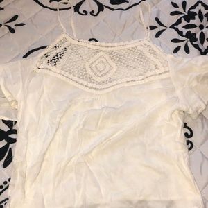 Crocheted Cold Shoulder Top